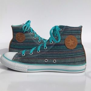Multi Blue Converse Chuck Taylor Suede Heel Y6/W7